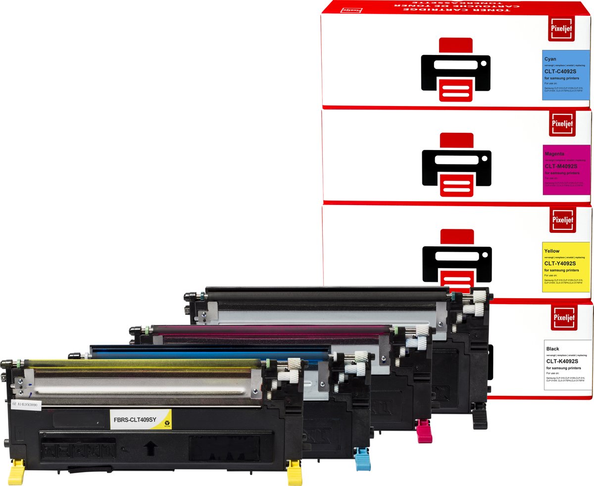 Samsung CLT-P4092C toner kleur |Zwart|Cyaan|Magenta|Geel| - Pixeljet